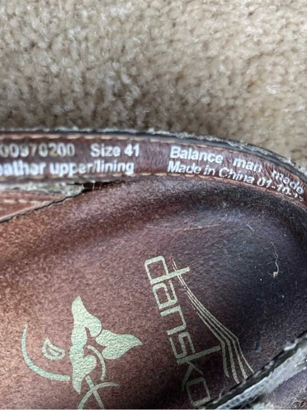 Dansko Jolie Gold Strappy Leather Comfort Cork Sandals - Sz 41 (10.5-11) - VGUC